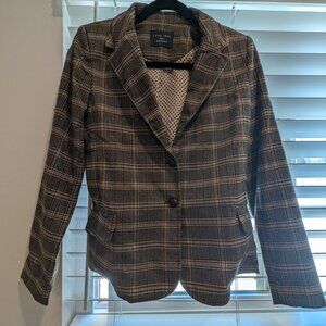 Brown Blazer Jacket with Elbow Pads